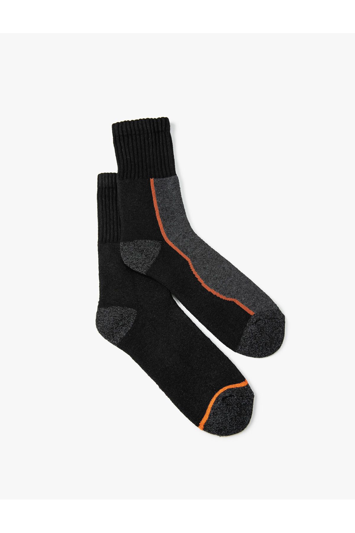 Koton 2'li Kalın Soket Çorap Seti Dokulu Geometrik Desenli