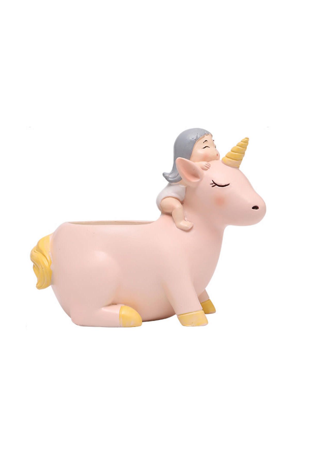 Miniminti Unicornlu Kız Kaktüs Saksısı