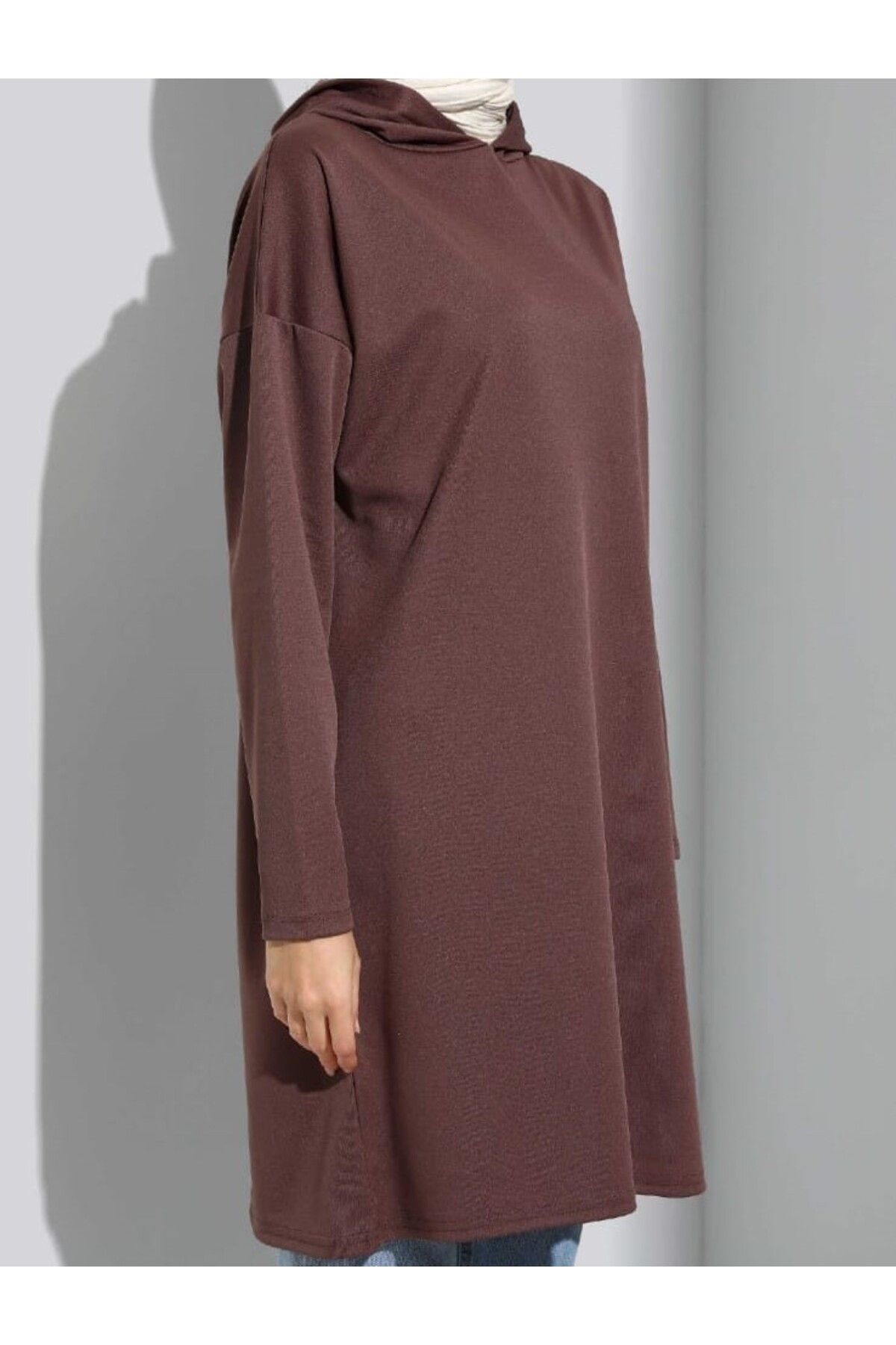 RESPİRO Kapüşünlu Sade Tunik
