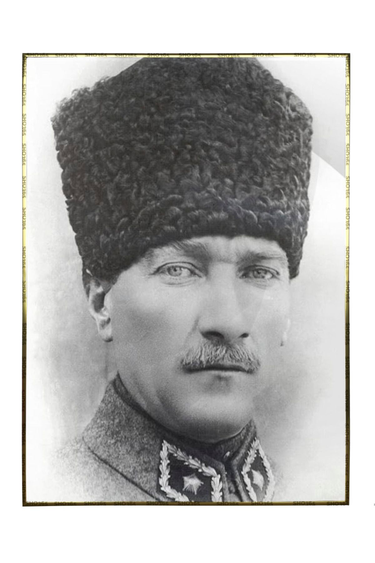Shop365 Alüminyum Çerçeve Atatürk Poster, Başkomutan Atatürk Tablo 4683