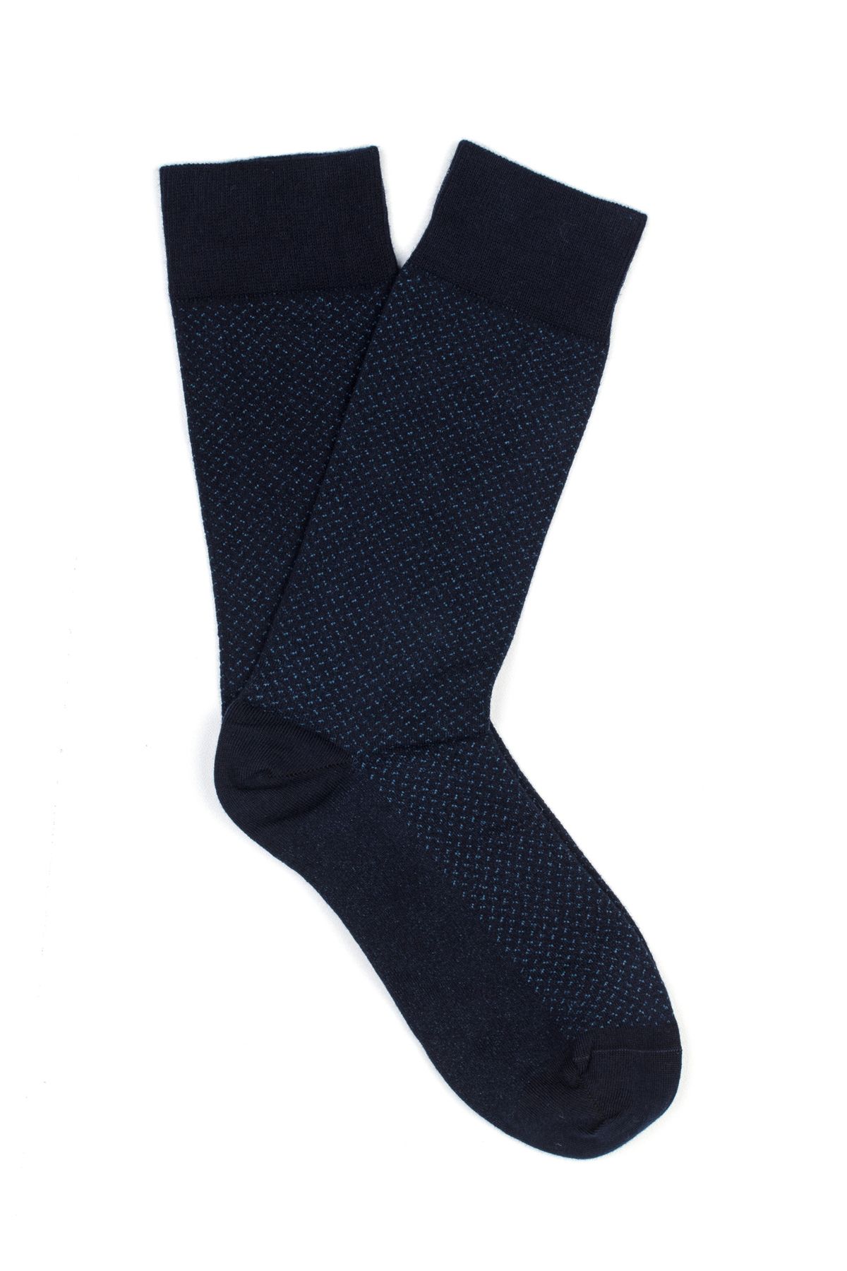 Mavi Baskılı Lacivert Soket Çorap 091964-29722