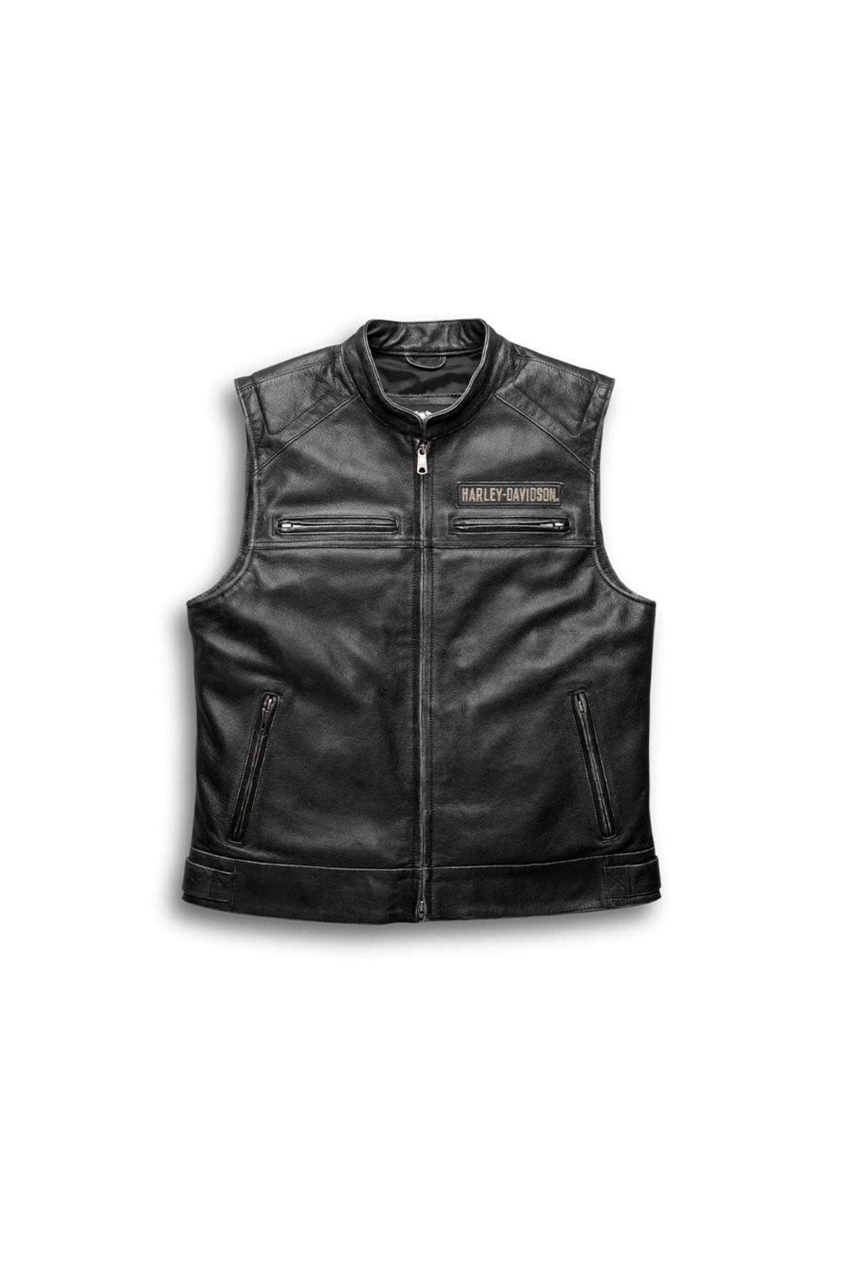 Harley Davidson Harley-davidson Men's Passing Link Leather Vest