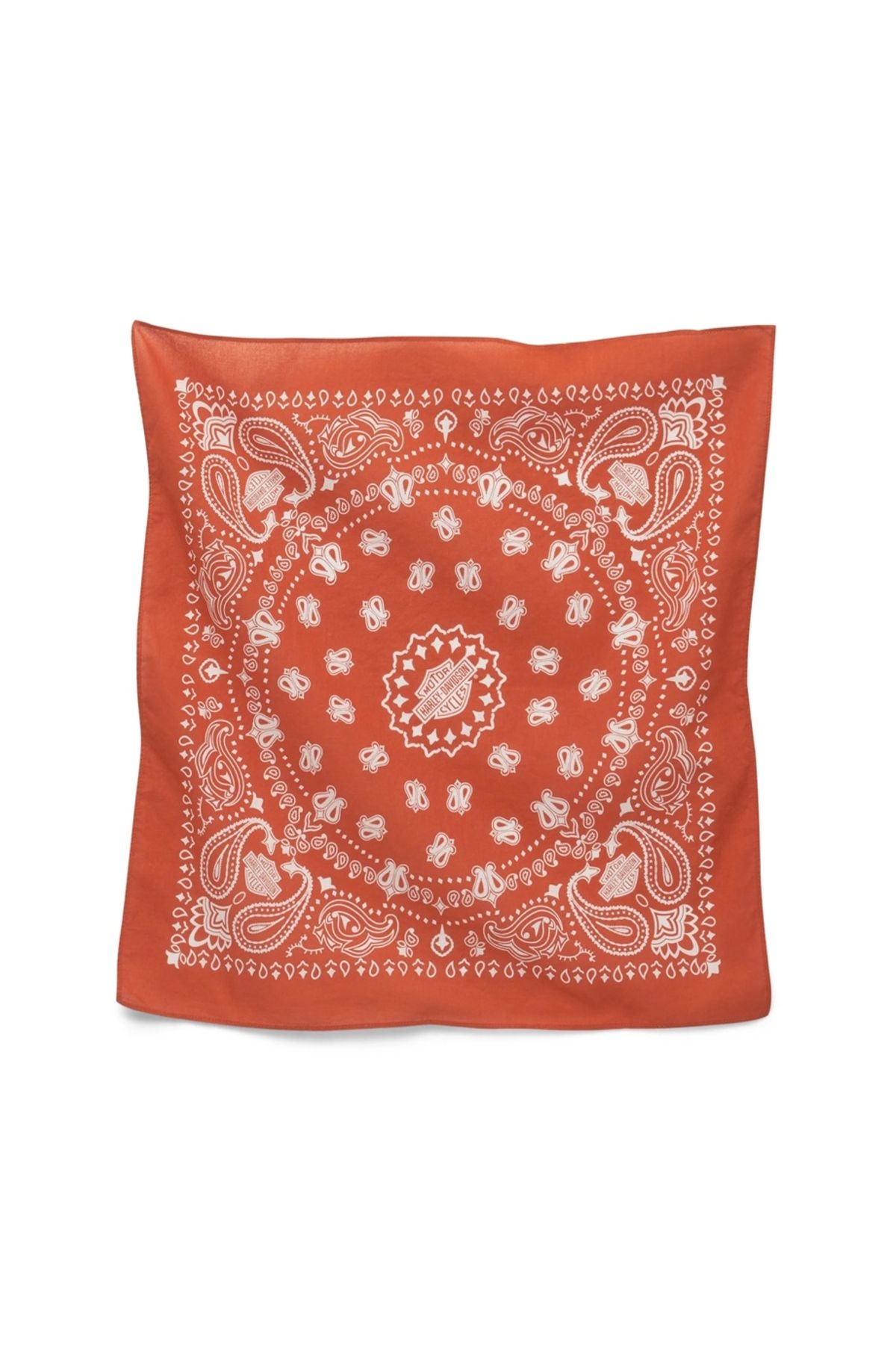 Harley Davidson Harley-davidson Women's American Heritage Oversized Bandana - Vintage Orange