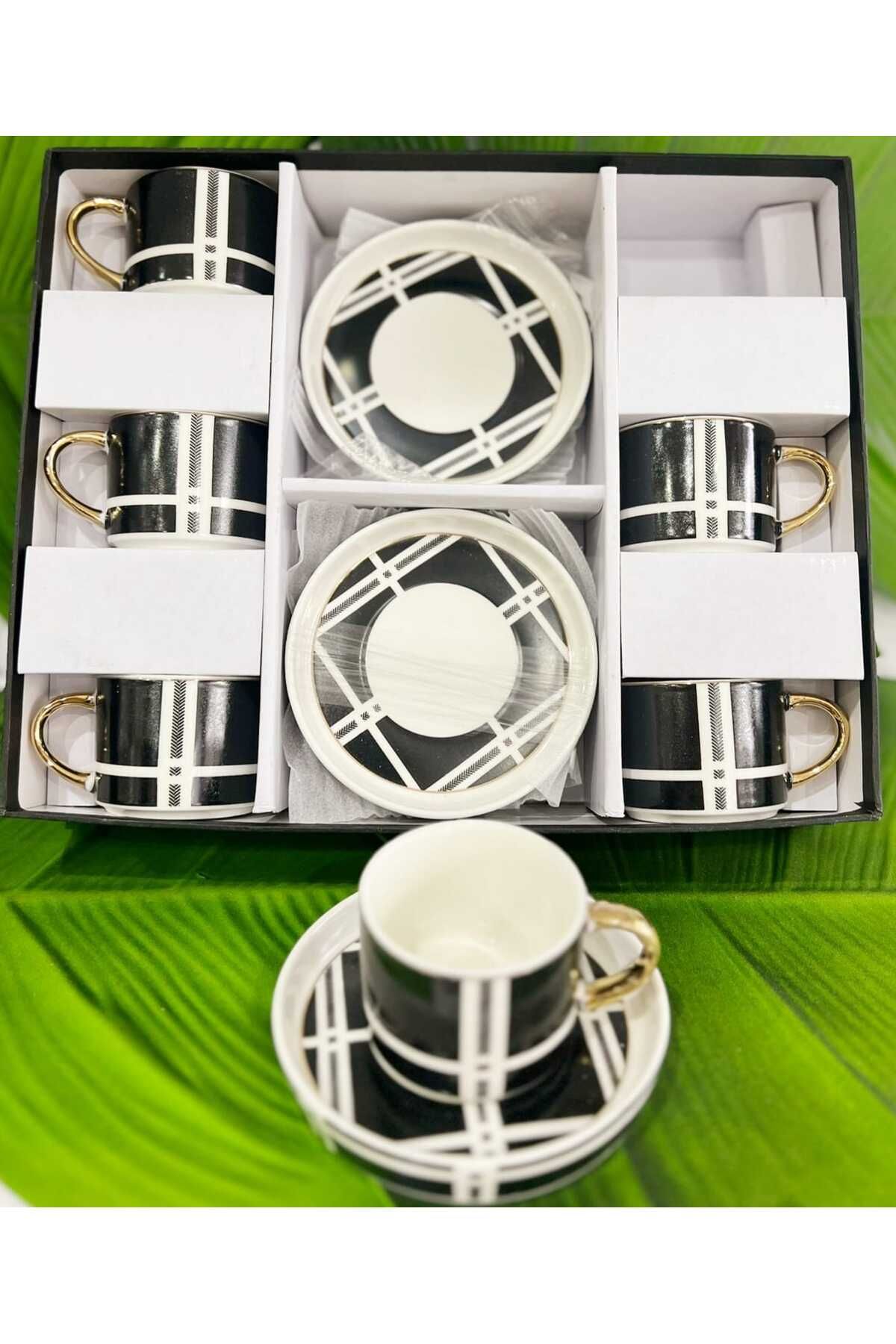 Genel Markalar 6 li porselen kahve fincan tk