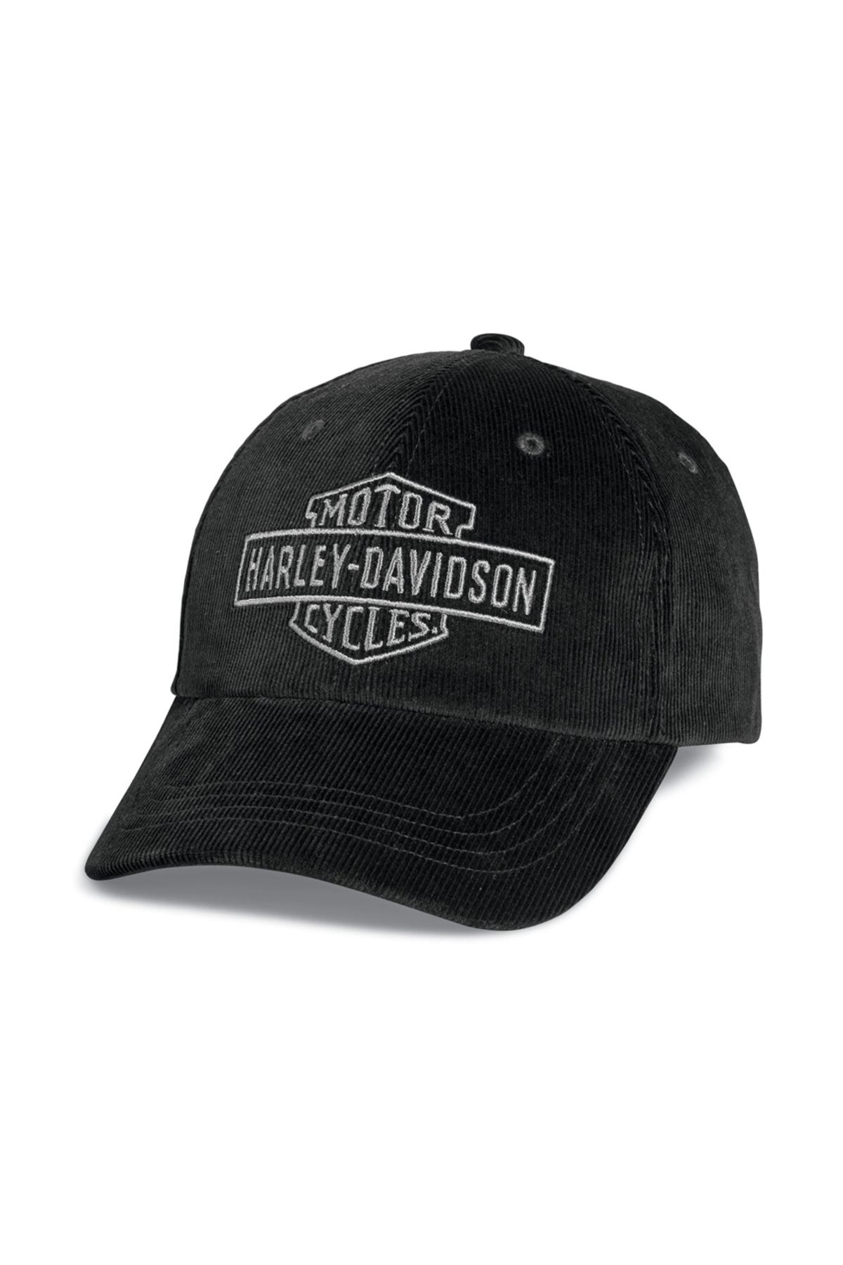 Harley Davidson Harley-davidson Men's Bar & Shield Corduroy Cap - Black