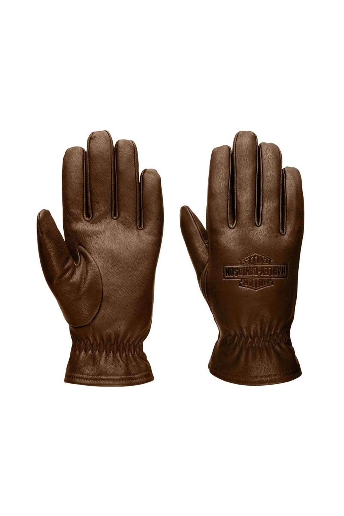 Harley Davidson Harley-Davidson Men's Full Speed Leather Gloves - Brown Leather