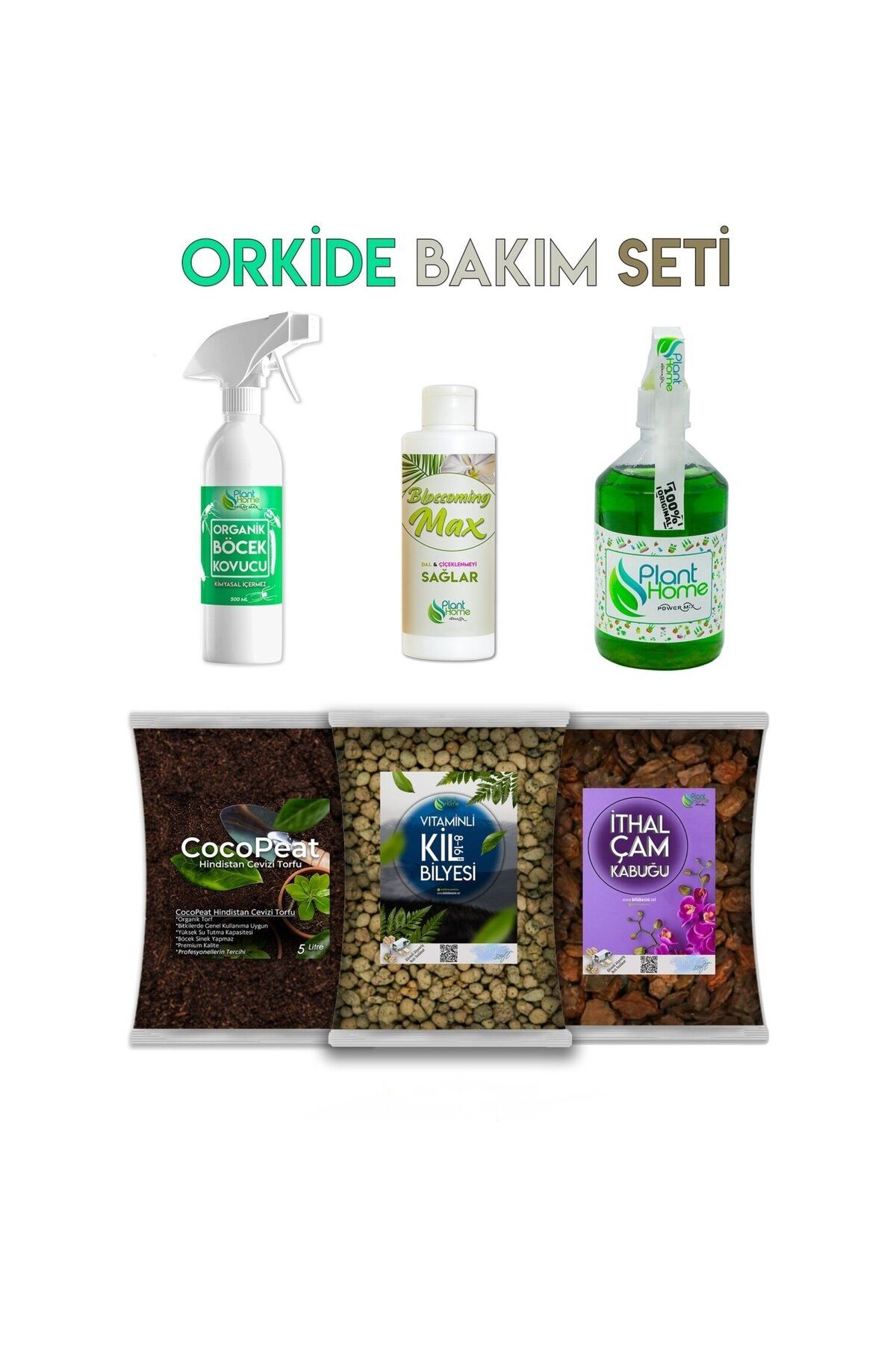 TrendFulla Premium Orkide Bakım Seti - Premium Orkide Toprağı ve Bakım Seti