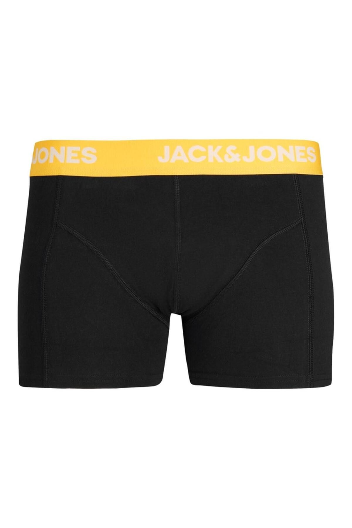 Jack & Jones Jack&jones Siyah-sarı Erkek Boxer 12237376