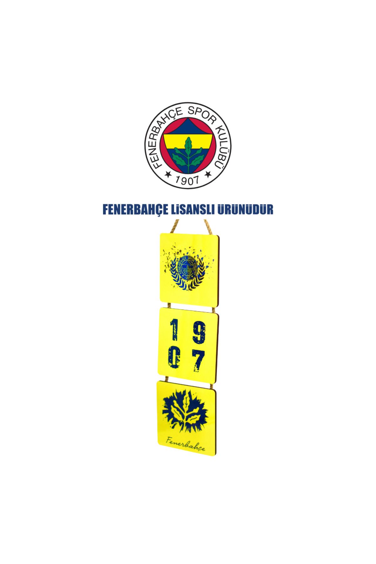 Fenerbahçe Baskılı 3lü 6 Ahşap-metal Pano