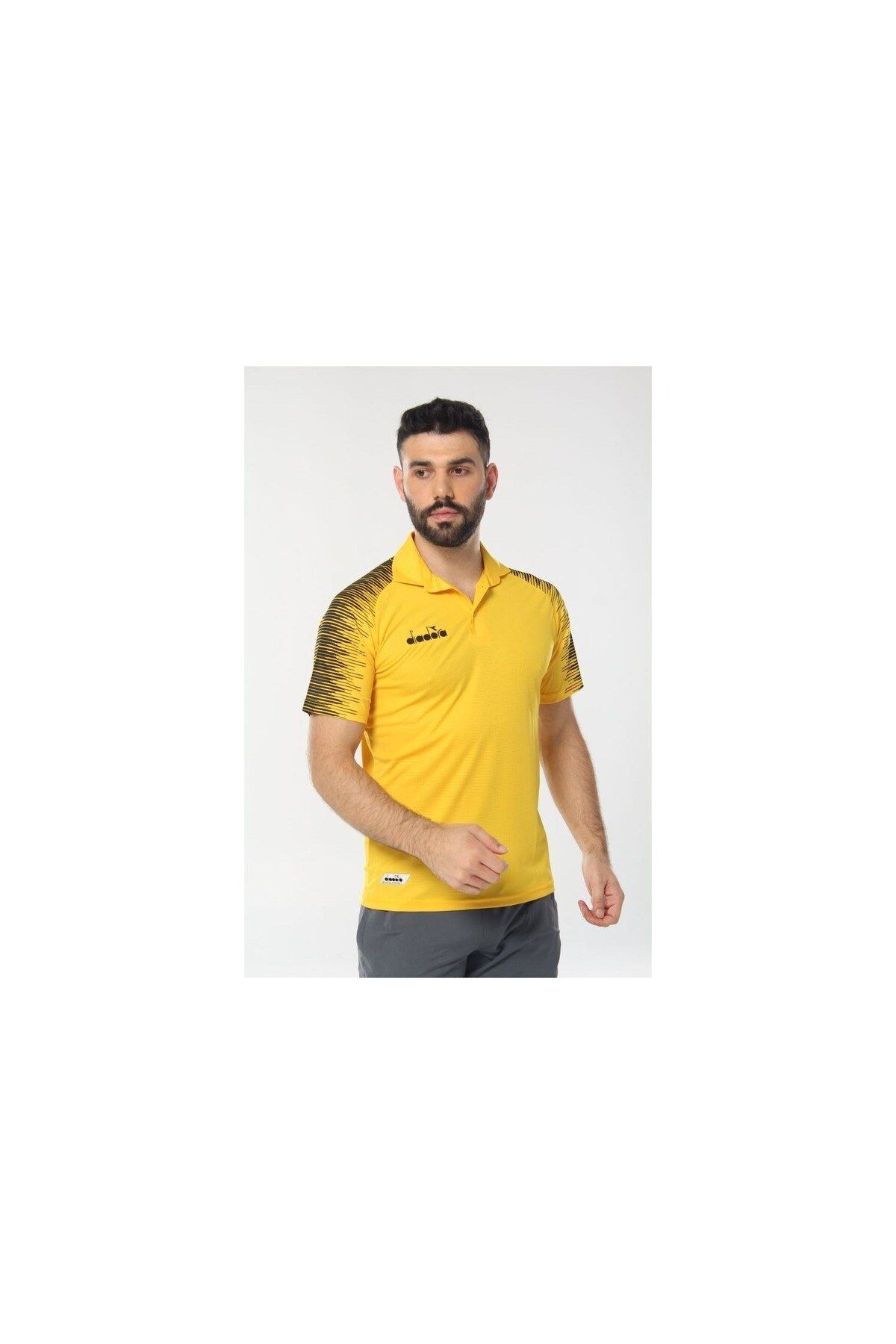 Diadora Ritim Polo Yaka Kamp T-shirt Sarı