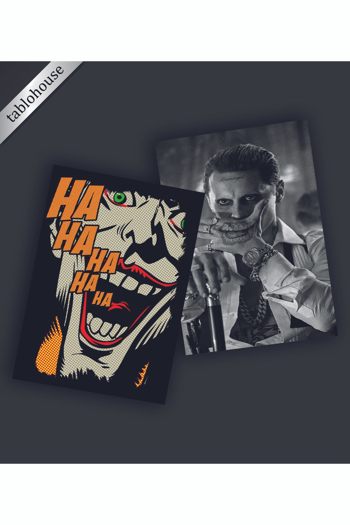 tablohouse Joker Retro Ahşap Poster