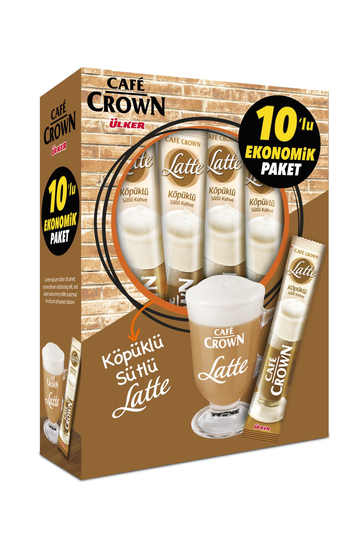 Cafe Crown Latte 17 Gr. x 10 Adet