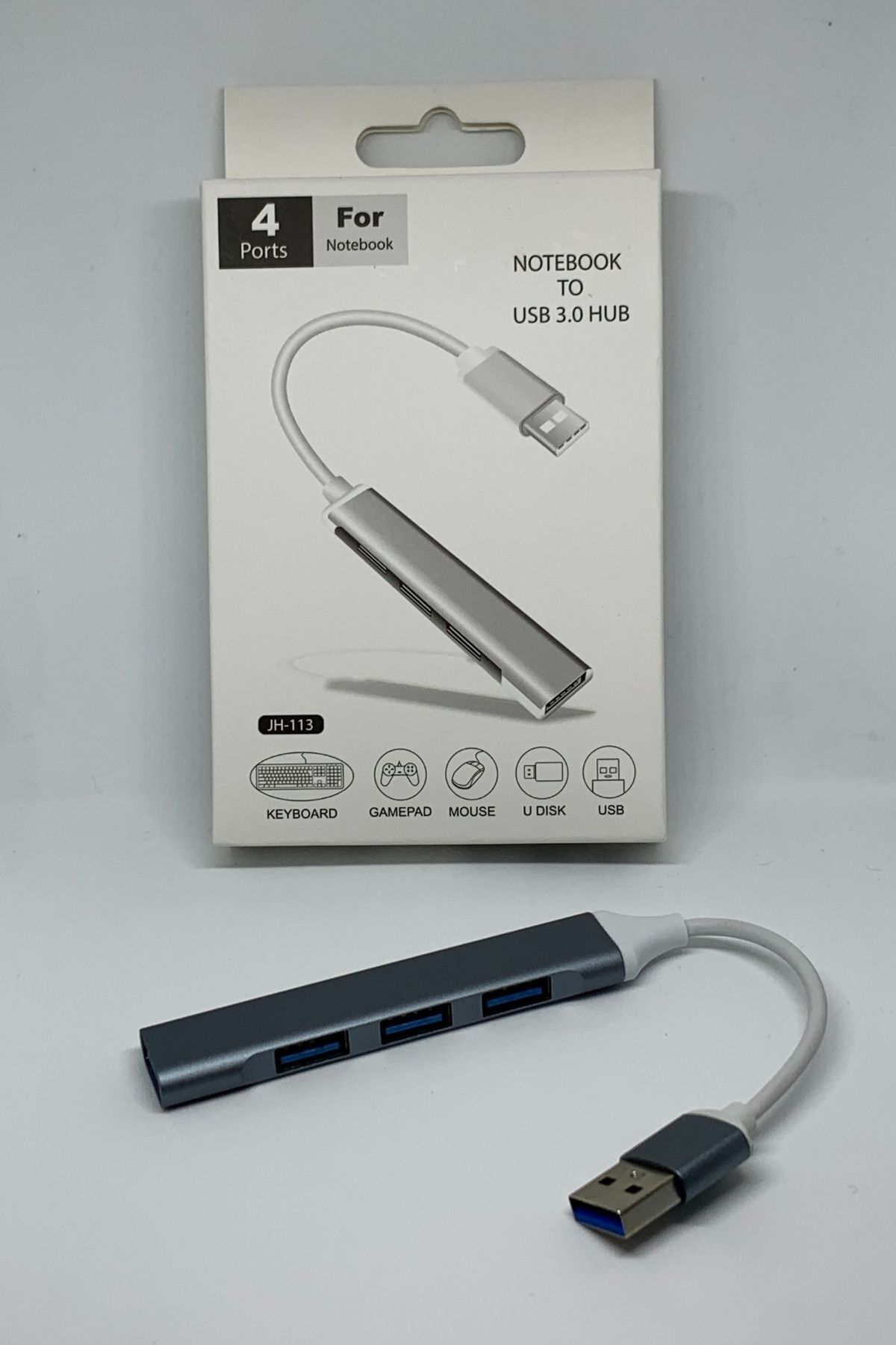 L'eDoren All 4 In 1 Notebook To USB 3.0 Hub Adaptör Çevirici Dönüştürücü Çoğaltıcı