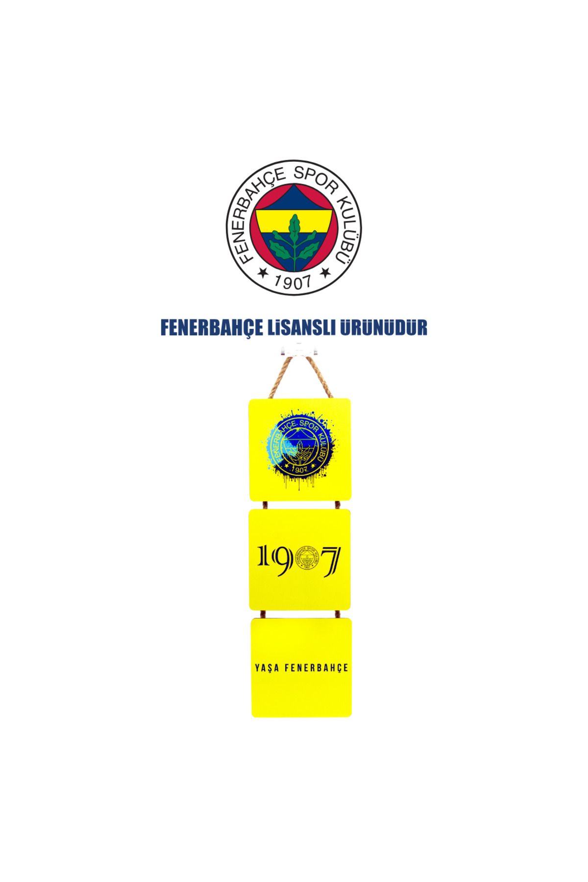 Fenerbahçe Baskılı 3lü 1 Ahşap-metal Pano