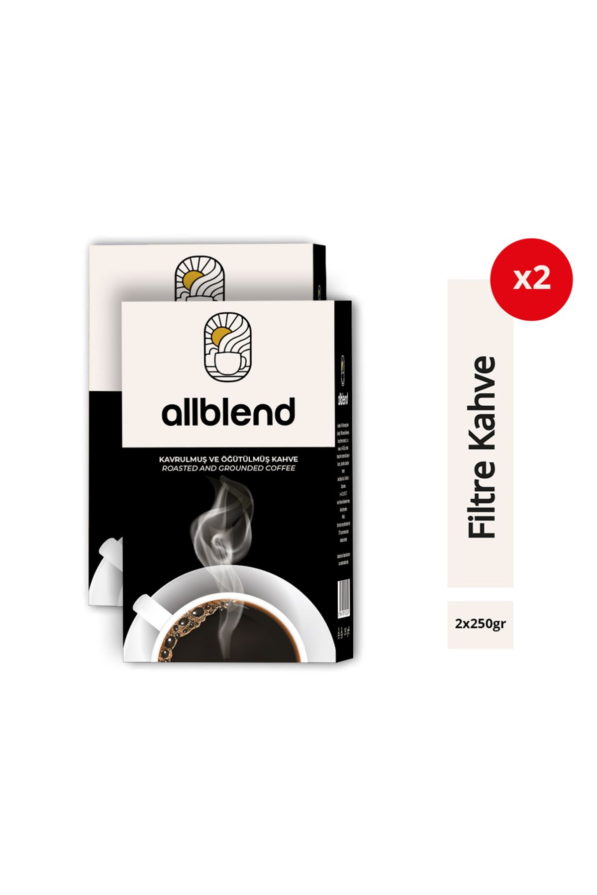 AllBlend Filtre Kahve 250 gr. x 2 Adet