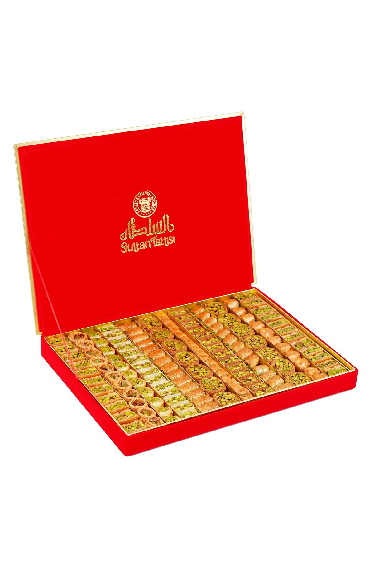 ALSULTAN SWEETS Al Sultan Sweets Karışık Baklava - Kırmızı Kadife Kutusunda 6lı Lezzet Koleksiyonu 1600gr