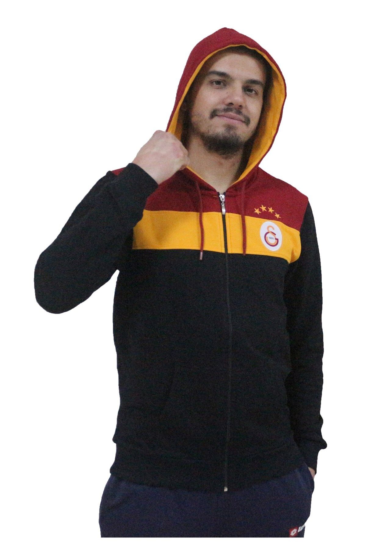 Galatasaray Sweatshirt Ceket Siyah