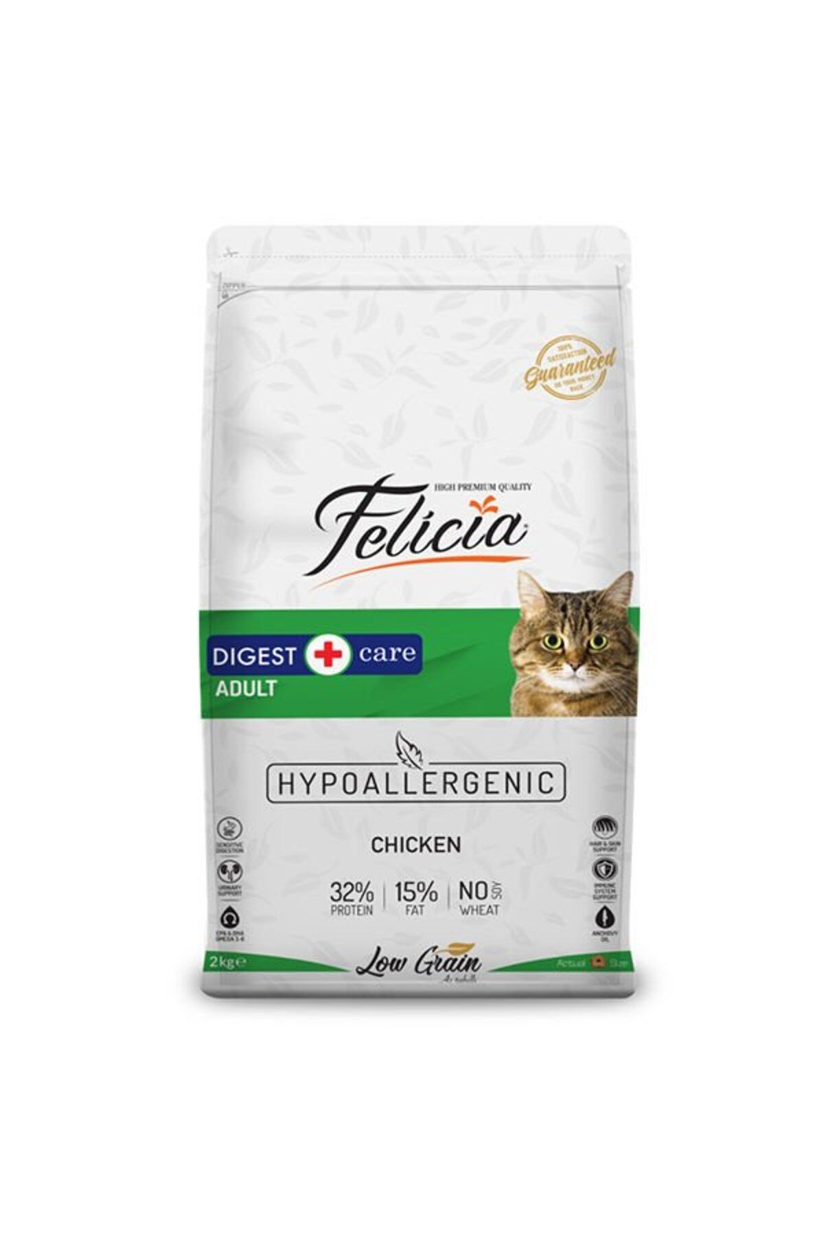 Felicia Düşük Tahıllı Hipoalerjenik Tavuklu Yetişkin Kedi Maması 2 Kg - Farmapets
