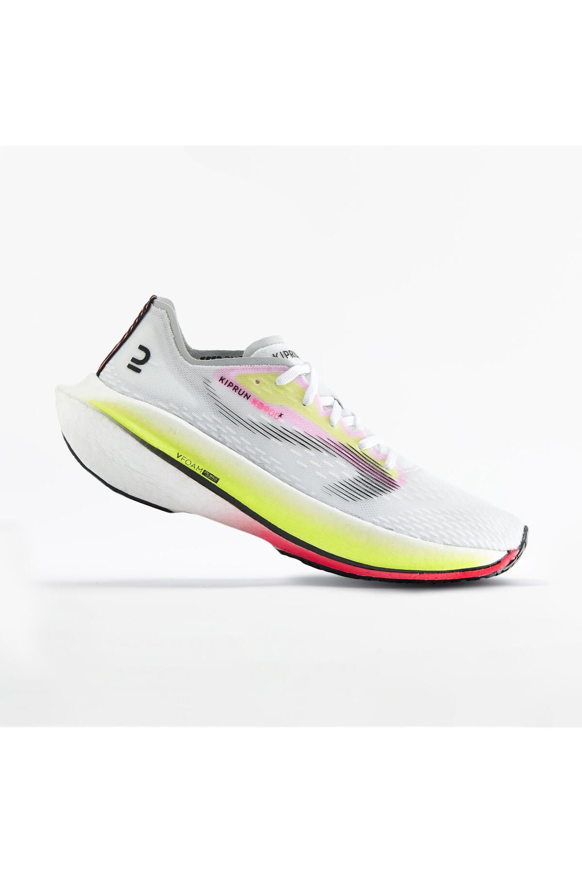 Decathlon Kadın Karbon Plakalı Yol Koşu Ayakkabısı - Beyaz - Kd900x