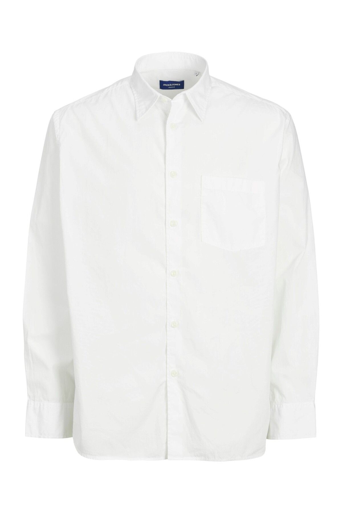 Jack & Jones Jack&jones Gömlek Yaka Düğmeli Uzun Kollu Beyaz Erkek Gömlek 12233117