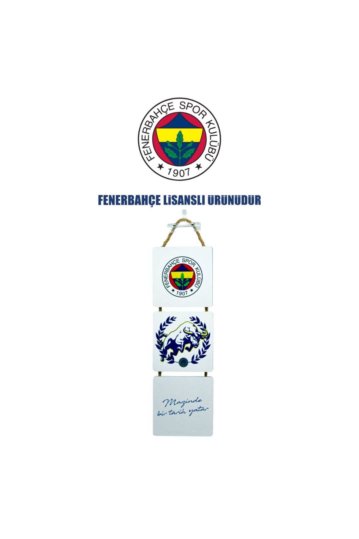 Fenerbahçe Lisanslı Baskılı 3lü 7 Ahşap-metal Pano
