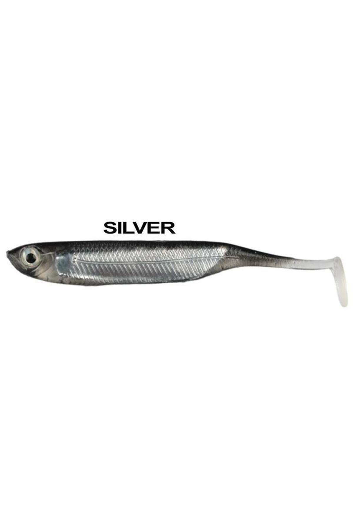 Ryuji Real Fish 8cm Silikon Yem [5 Adet] Silver