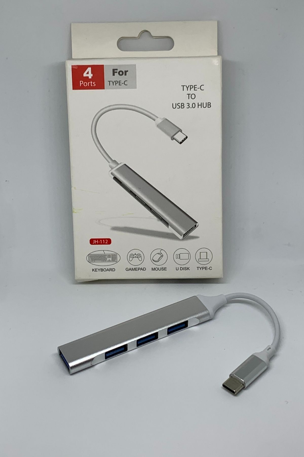 L'eDoren All 4 In 1 Type-C To USB 3.0 Hub Adaptör Çevirici Dönüştürücü Çoğaltıcı