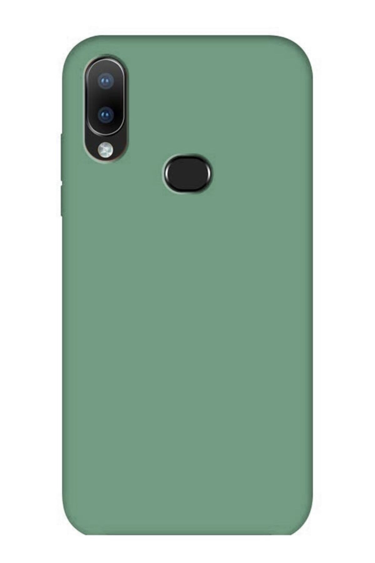 Mobilcadde Eiroo Lansman Samsung Galaxy A10s Koyu Yeşil Silikon Kılıf