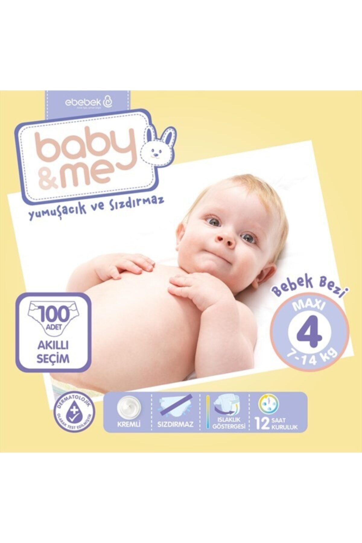 Baby Me Maxi 4 Numara Bebek Bezi 7-14 Kg 100 Adet Bae-20084