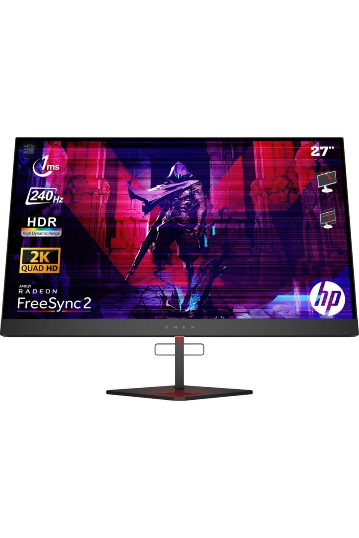 HP Omen 27" 240hz 1ms Freesync2hdr Qhd Led Monitör 6fn07aa