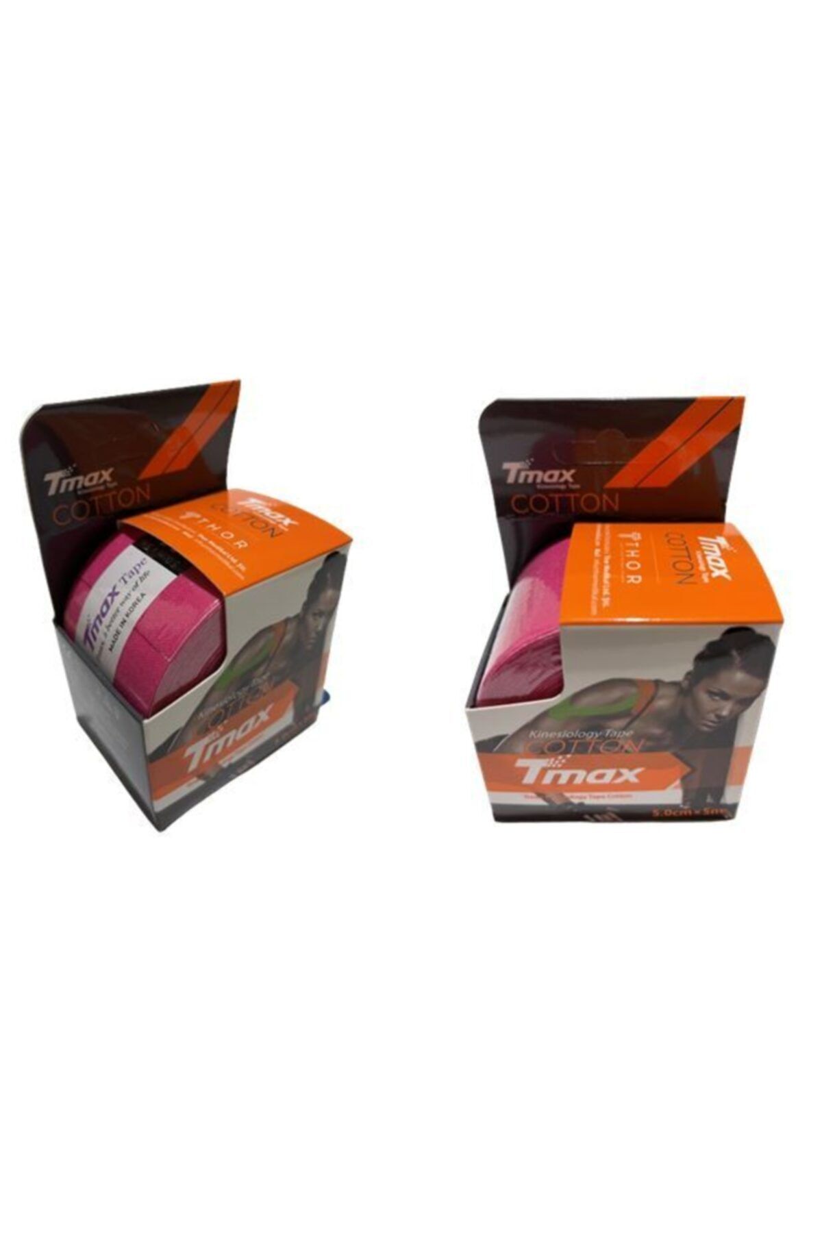 TMAX Pembe Thor - Kinesio Tape Ağrı Bandı 5 cm X 5 Metre 2li