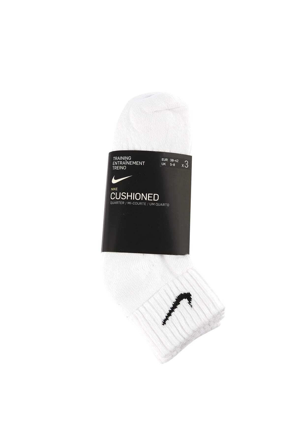 Nike SX4926-101 3 lü Çorap Seti Beyaz