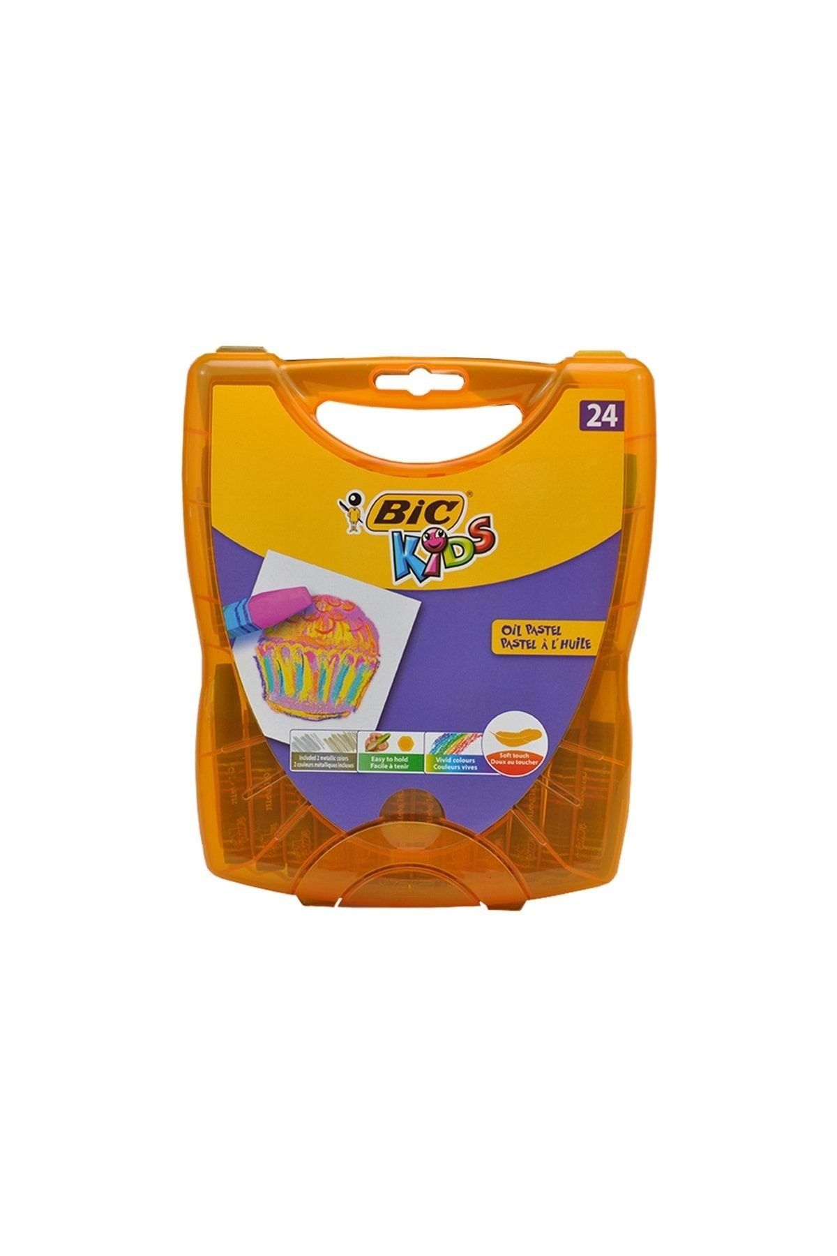 Bic Bıc Bıc Yağlı Pastel 24 Renk Sert Plastik Kutu