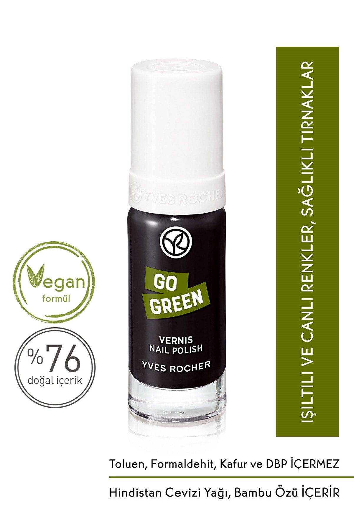 Yves Rocher Go Green Oje - Siyah - 5 ml