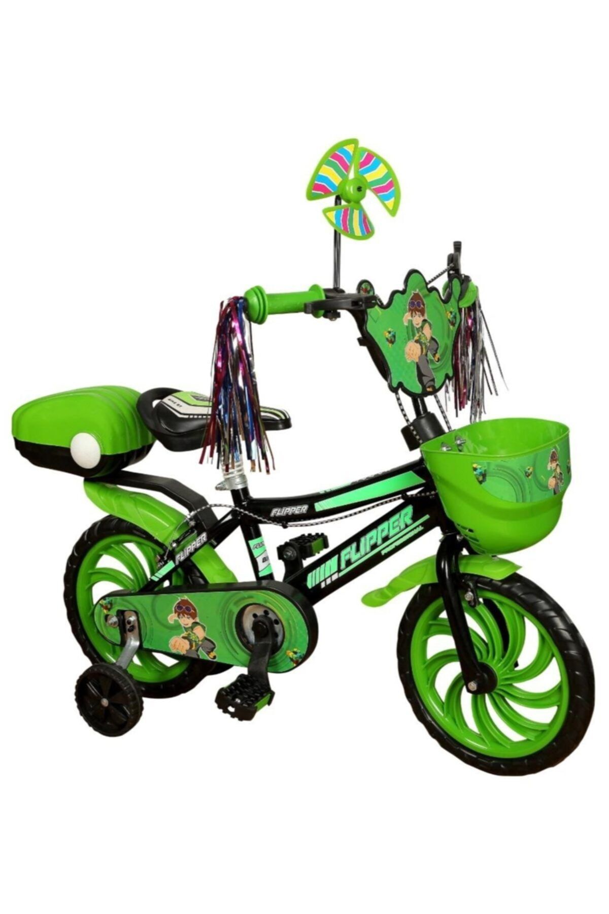 Flipper Yeşil Çocuk Bisikleti 15 Jant
