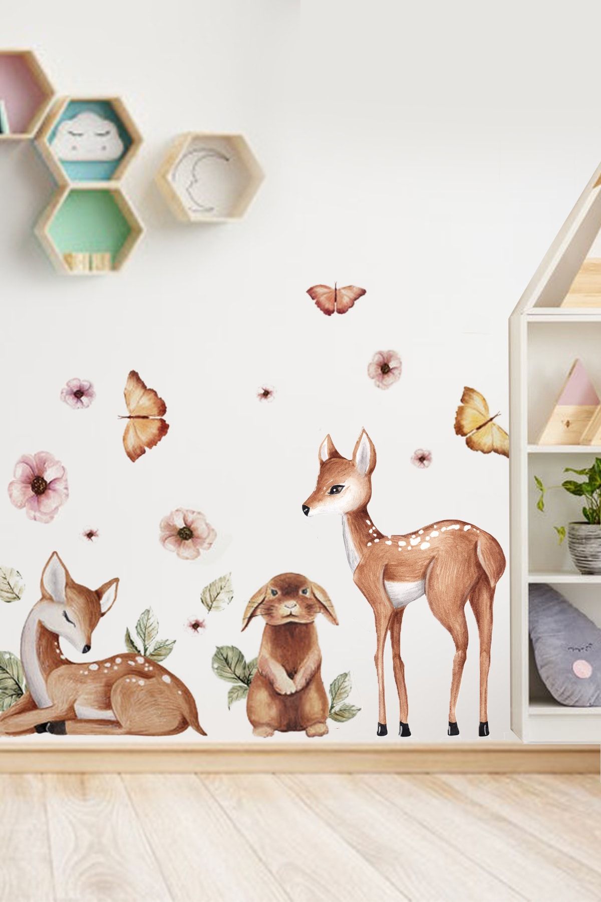 WALLHUMAN Bambi Ve Arkadaşları Çocuk Odası Duvar Stickerı
