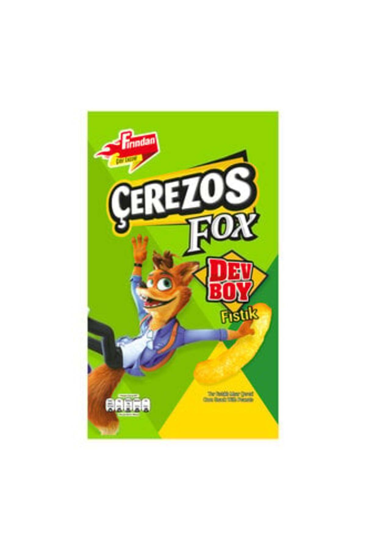 Çerezos Fox Dev Boy Fıstıklı Mısır Çerezi 150 G ( 2 ADET )