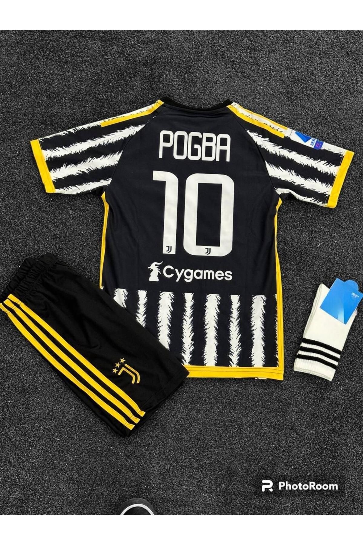 Alaturka Mix Juventus Pogba Yeni Sezon Çocuk Futbol Forması 3'lü Takım (forma-şort-çorap(