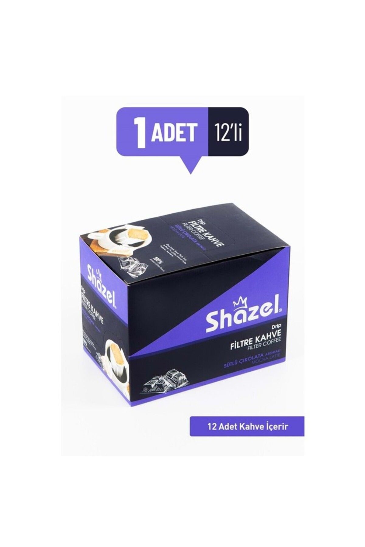 Shazel Drip Filtre Kahve Çikolatalı 15G x 12 Adet