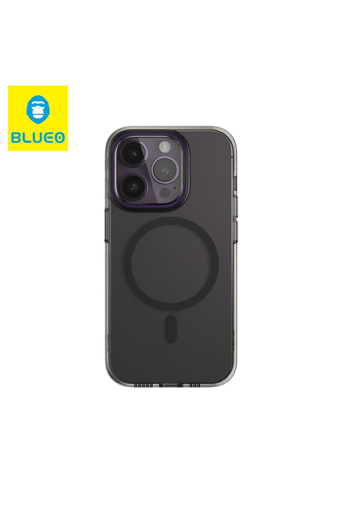 BLUEO Iphone 14 Pro Max Mor B49 Ultra Clear Anti-drop Magsafe Kılıf