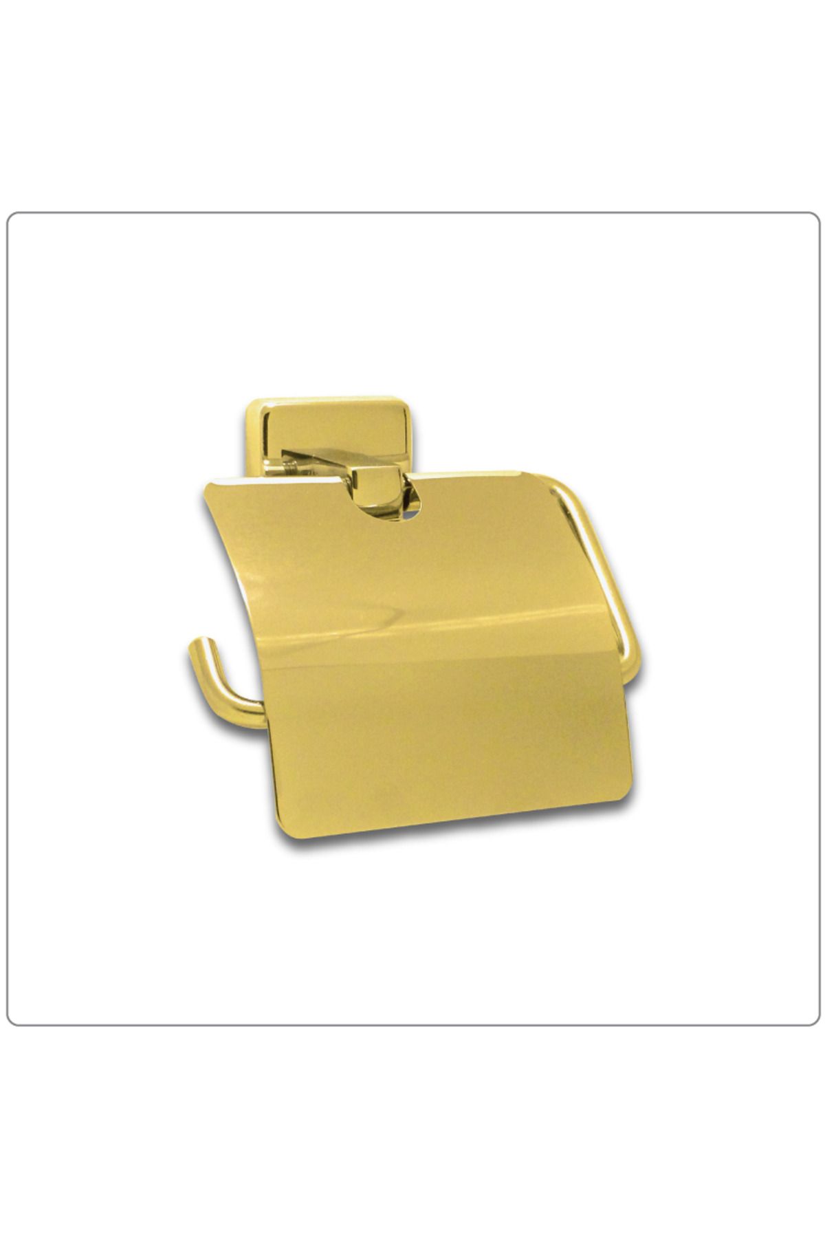 banyosepeti Siyah Kapaklı Tuvalet Kağıtlığı Gold Altın Tuvalet Kağıtlığı Lüks Krom Pirinç Tuvalet Kağıtlığı
