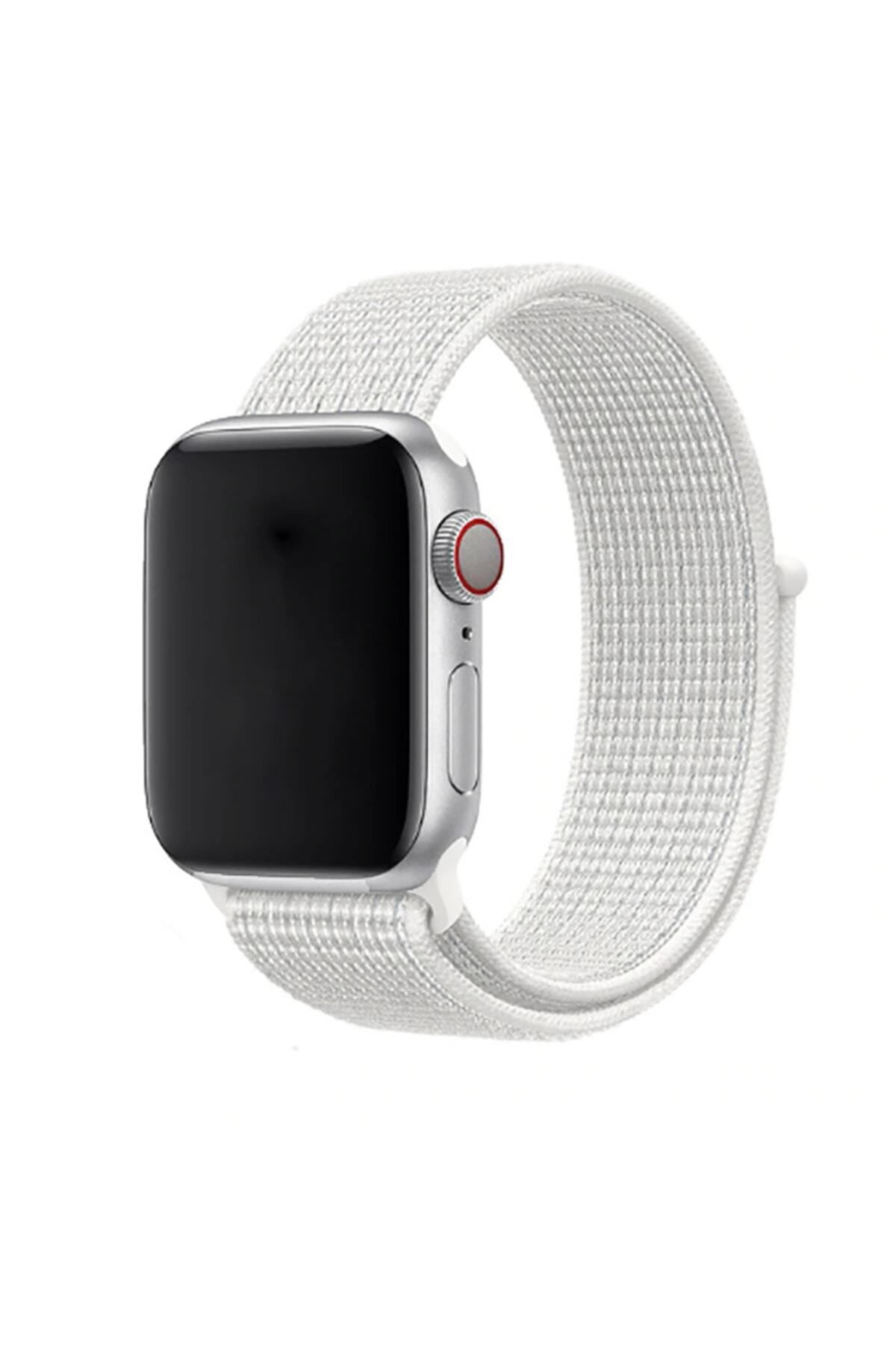 hzrteknoloji Apple Watch 42mm Için Uyumlu Krd-03 Hasır Kordon Akıllı Saat Bileklik Kayışı Kordonu