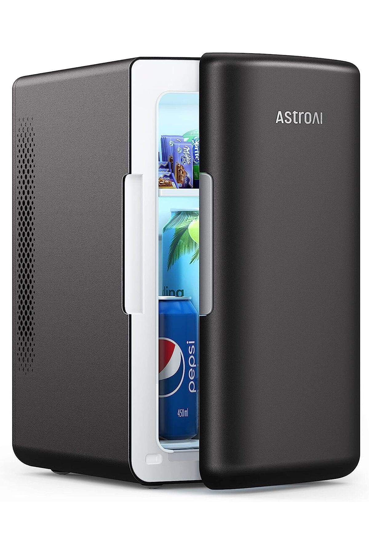 AstroAI Mini buzdolabı, 6 litre/8 kutu buzdolabı, soğutma ve ısıtma fonksiyonlu, 12 V/220 V