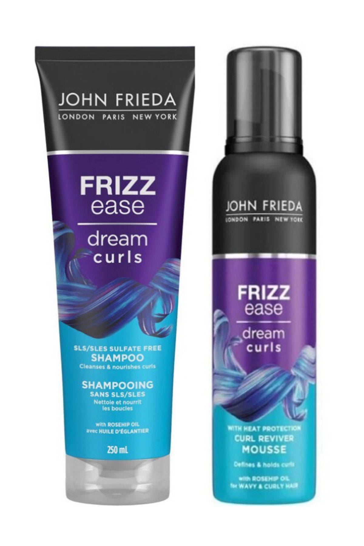 John Frieda Frizz Ease Dream Curls Shampoo l- John Frieda Frizz Ease Curl Bukle Belirginleştirici Saç Köpüğü