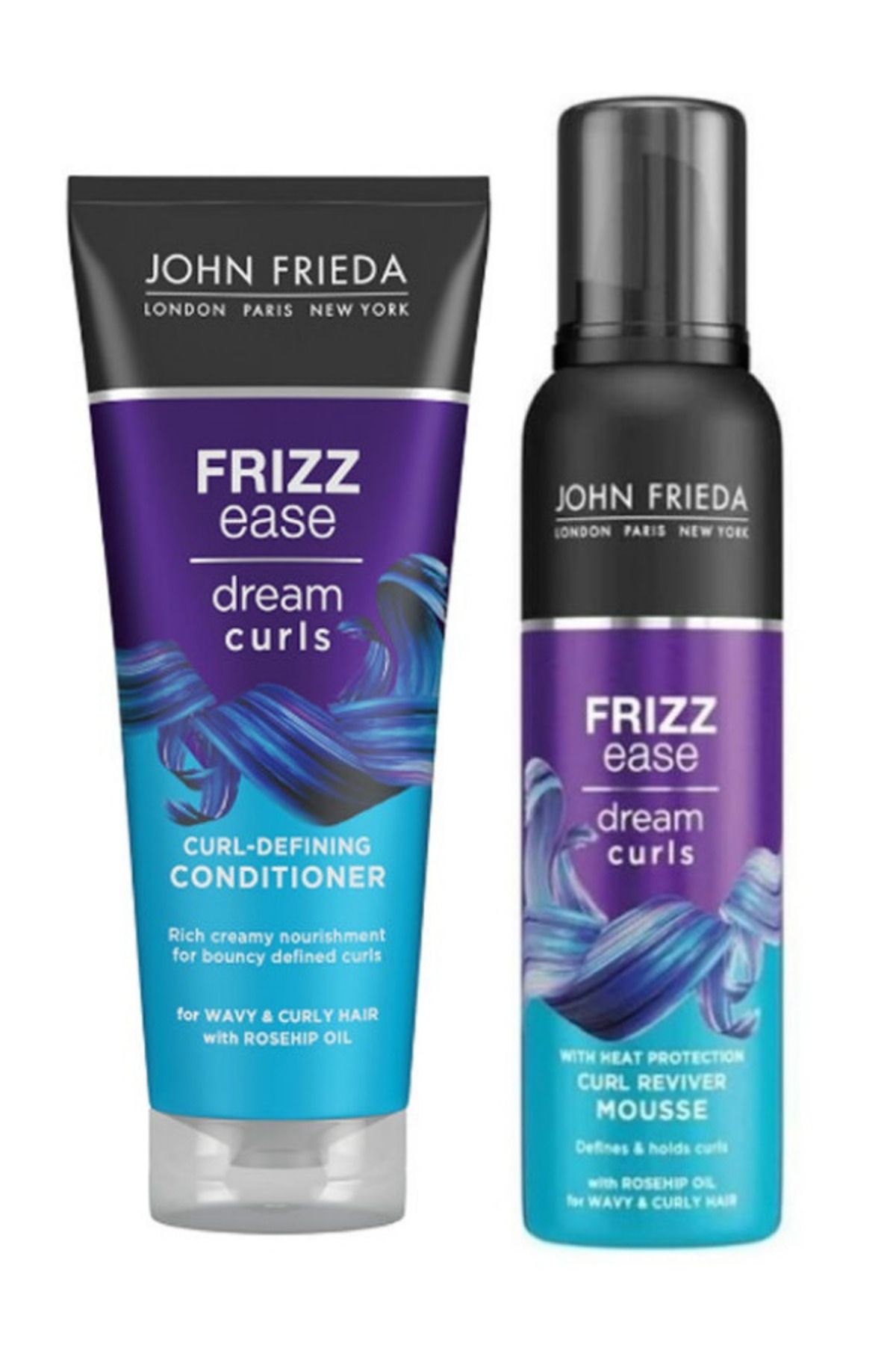 John Frieda Frizz Ease Bukleler İçin Saç Bakım Kremi - John Frieda Bukle Belirginleştirici Saç Köpüğü
