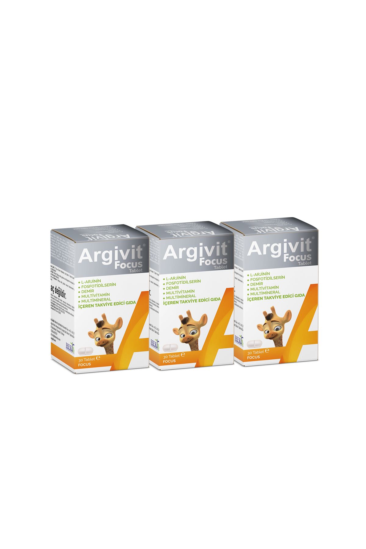 Argivit Focus Tablet 30 Tablet 3'lü Paket