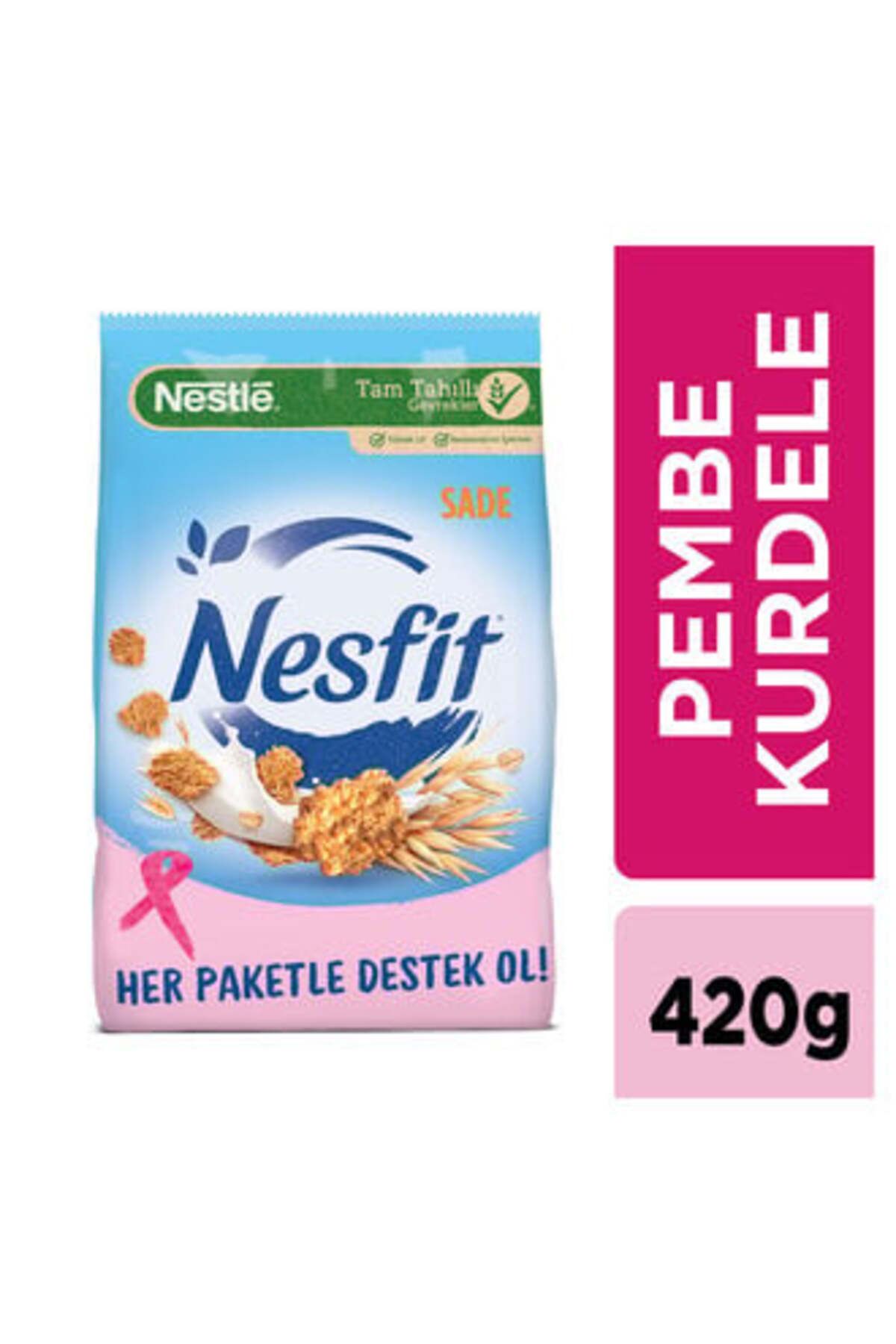 Nestle ( ETİ PETİTO HEDİYE ) Nesfit Sade 420 G ( 2 ADET )