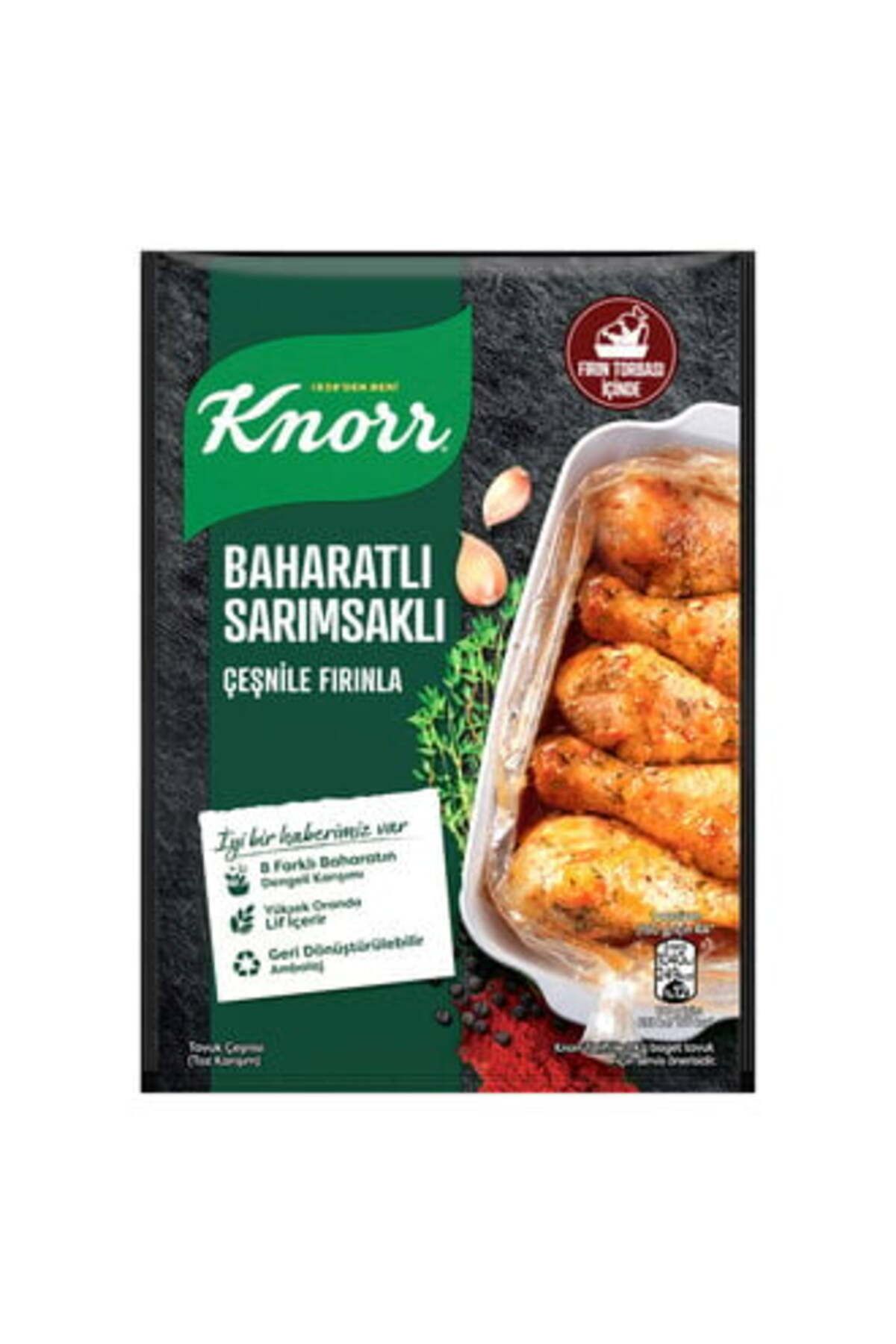 Knorr Fırında Tavuk Çeşnisi Baharat&Sarımsak 34 G ( 2 ADET )