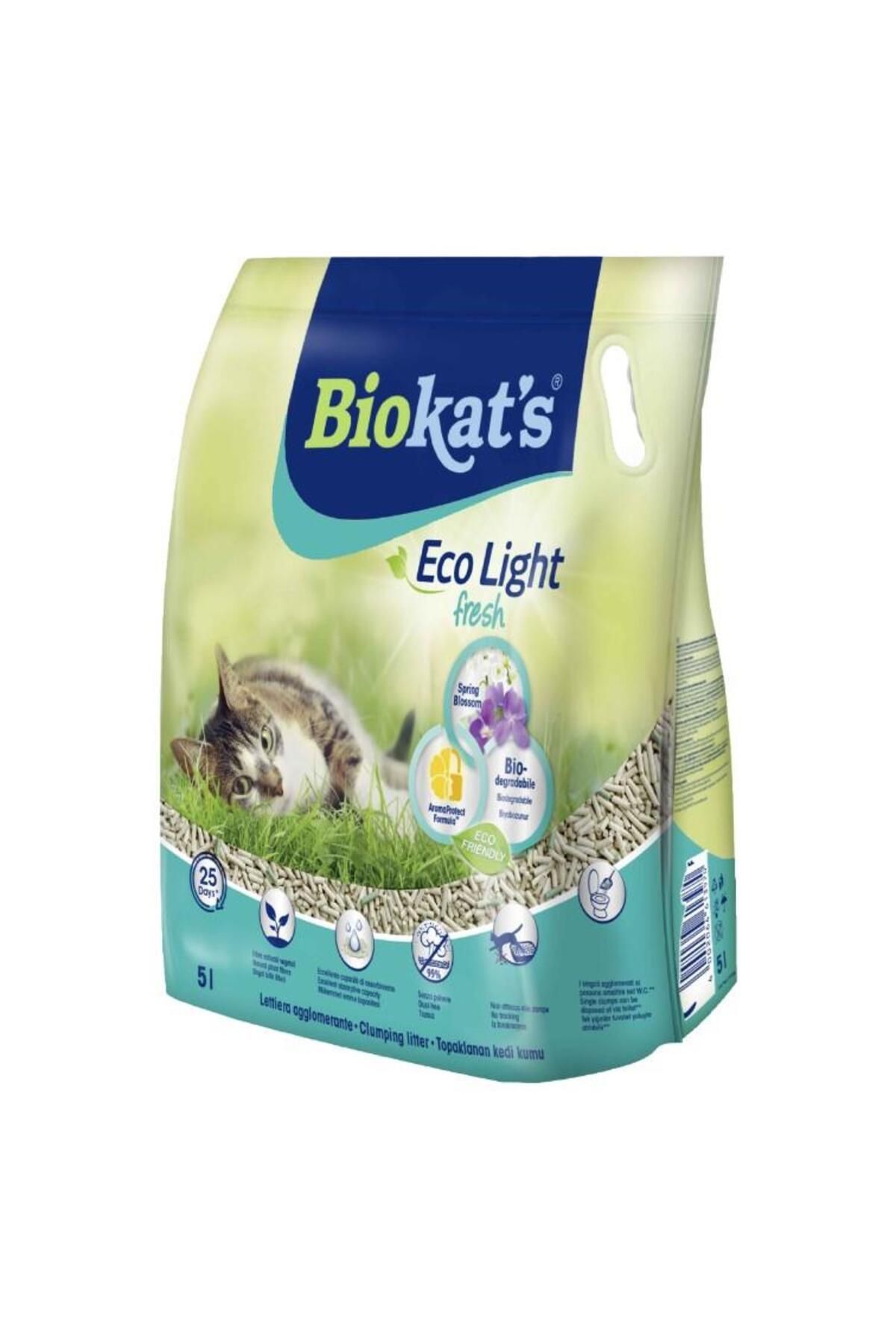 Biokat's Biokat's Eco Light Fresh Spring Blossom Pelet Kedi Kumu 5lt