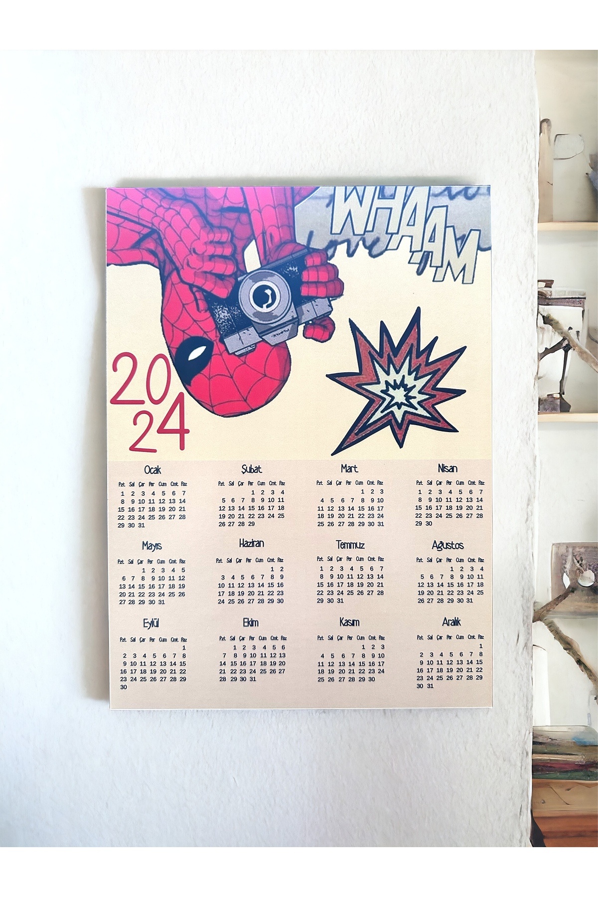 Marseliko Spiderman 2024 Ahşap Duvar Takvimi Fiyatı, Yorumları Trendyol